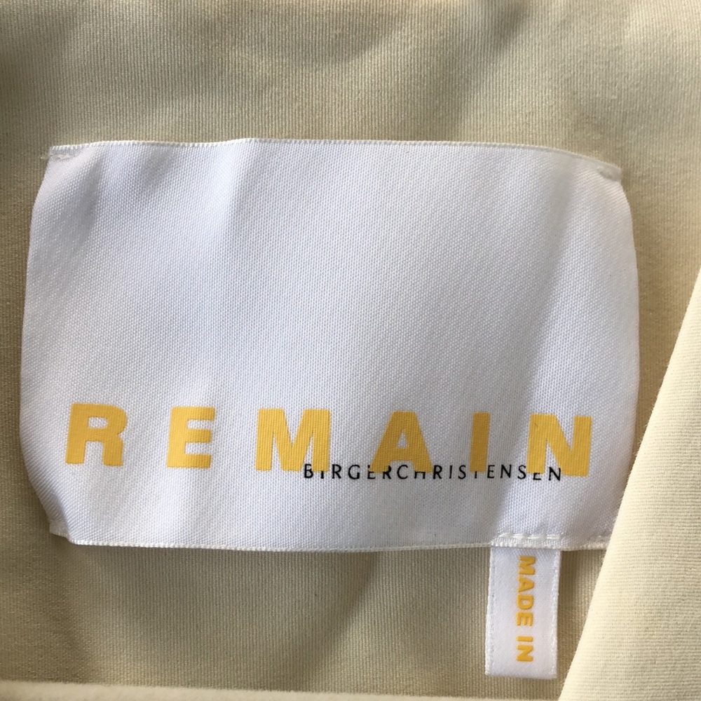 REMAIN BIRGER CHRISTENSEN ‘Vivian’ Belted Stretch Cotton-blend Blouse - Ecru - Picture 3 of 10